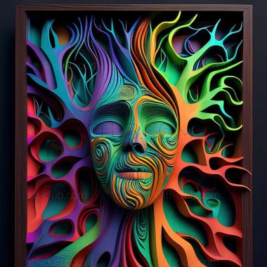 3D model psychedelic (STL)